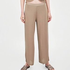 Zara beige lounge/beach pants